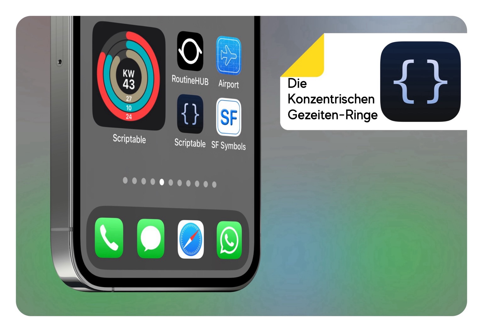 Titelbild: Tidal Rings: Ein Stilvolles Kalender-Widget Script für die Scriptable-App