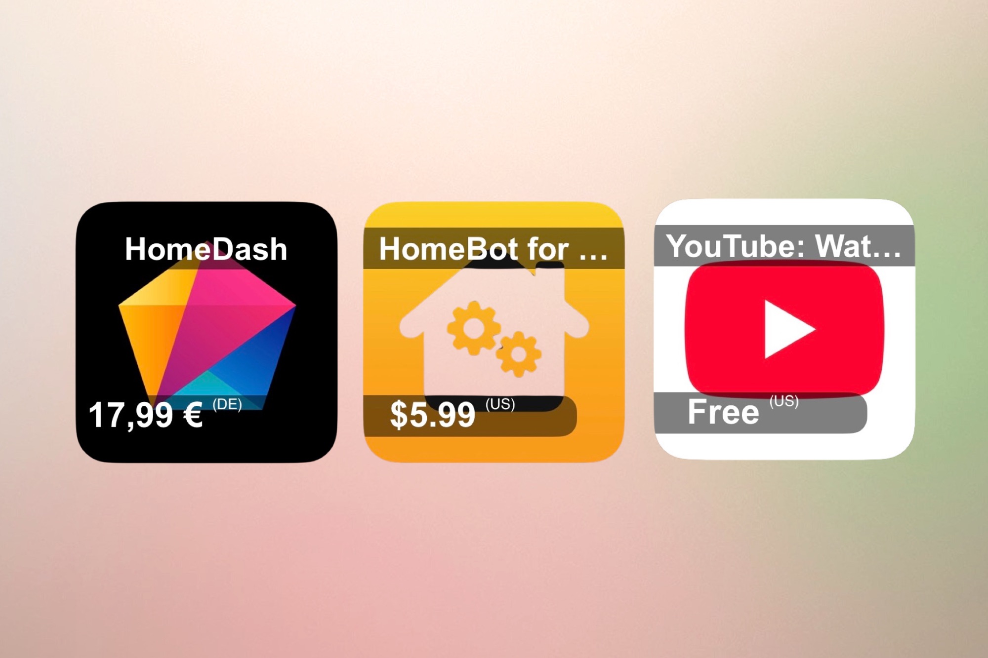 Die Widget Darstellung als Beispiel auf dem Home-Bildschirm!