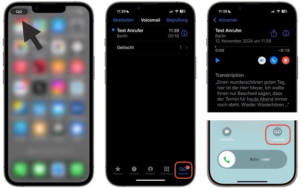 Die Live-Voicemail ist nun verfügbar in Deutschland 