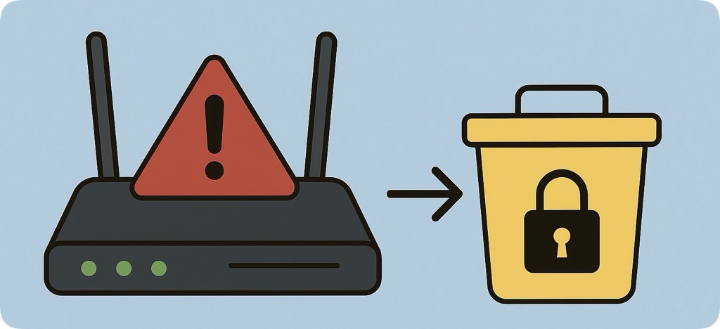 Vor der richtigen Entsorgung sollten sensible Daten im Router unbedingt gelöscht werden!