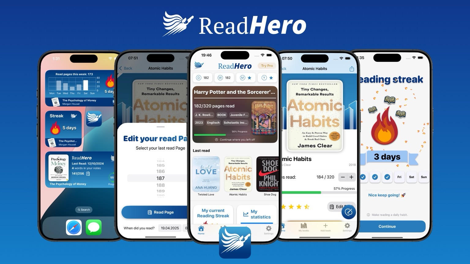 Die ReadHero Screenshots