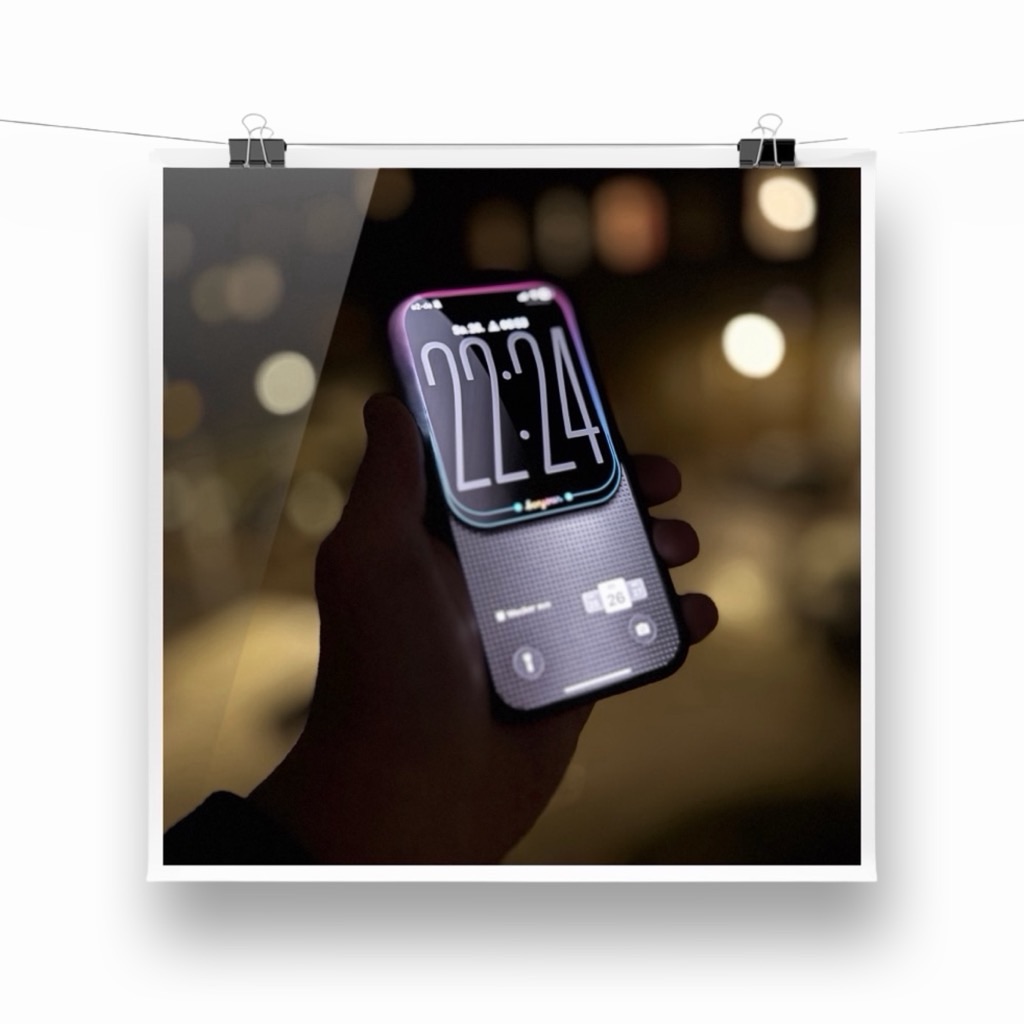 Das neue i17 Bonjour Wallpaper bei Nacht