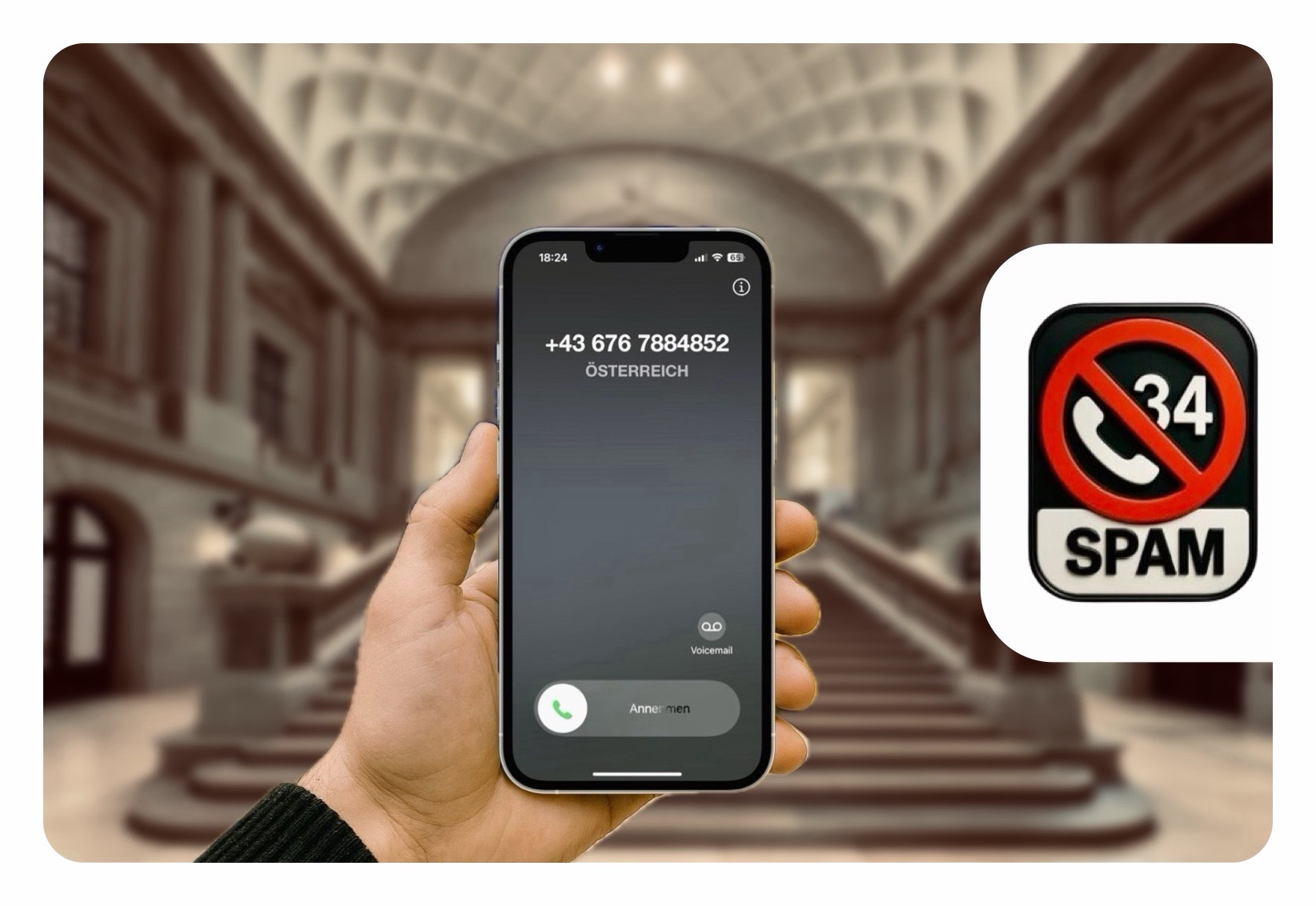Titelbild: Immer mehr Spam-Anrufe aus dem Ausland!