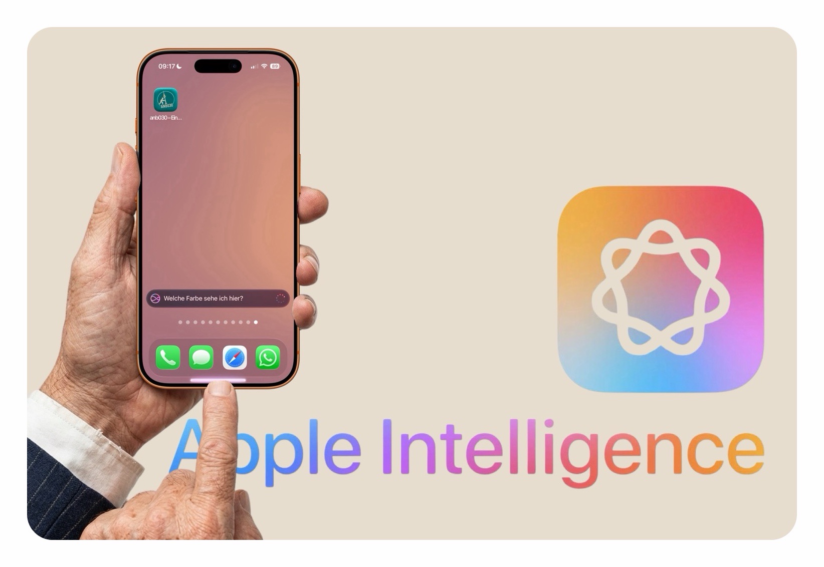 Titelbild: Doppeltippen auf den Home-Indikator aktiviert Apple Intelligence.